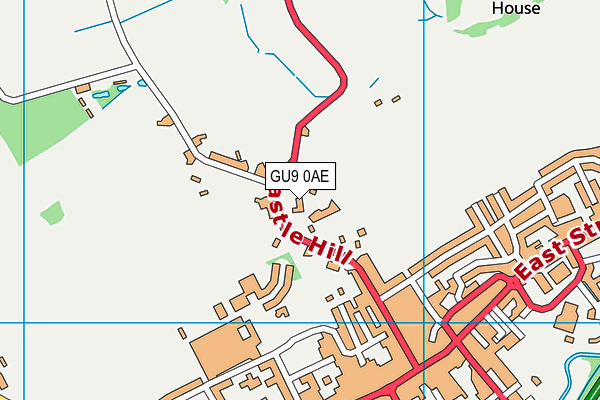 GU9 0AE map - OS VectorMap District (Ordnance Survey) GU9 0AE map - OS VectorMap District (Ordnance Survey)