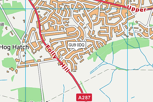 GU9 0DQ map - OS VectorMap District (Ordnance Survey) GU9 0DQ map - OS VectorMap District (Ordnance Survey)