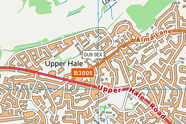 GU9 0EX map - OS VectorMap District (Ordnance Survey) GU9 0EX map - OS VectorMap District (Ordnance Survey)