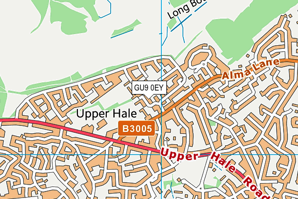 GU9 0EY map - OS VectorMap District (Ordnance Survey) GU9 0EY map - OS VectorMap District (Ordnance Survey)