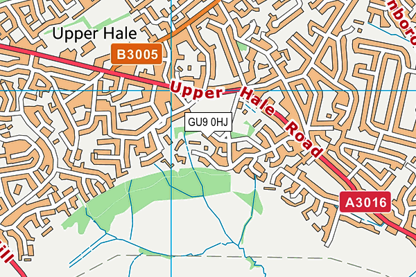 GU9 0HJ map - OS VectorMap District (Ordnance Survey) GU9 0HJ map - OS VectorMap District (Ordnance Survey)