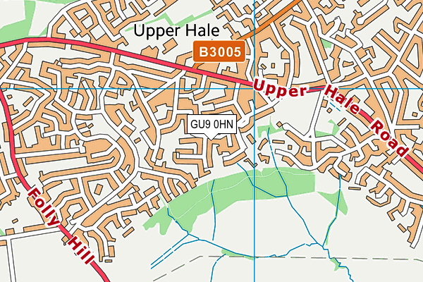 GU9 0HN map - OS VectorMap District (Ordnance Survey) GU9 0HN map - OS VectorMap District (Ordnance Survey)