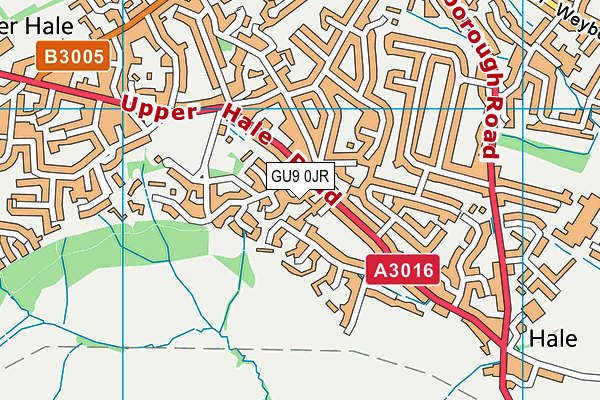 GU9 0JR map - OS VectorMap District (Ordnance Survey) GU9 0JR map - OS VectorMap District (Ordnance Survey)