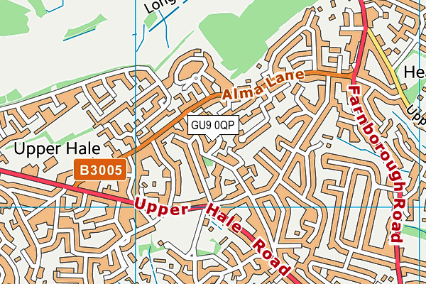 GU9 0QP map - OS VectorMap District (Ordnance Survey) GU9 0QP map - OS VectorMap District (Ordnance Survey)