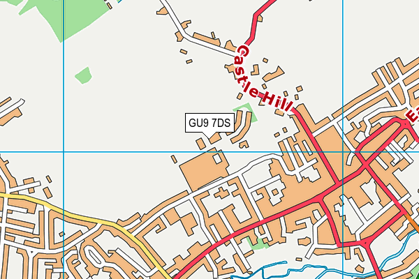 GU9 7DS map - OS VectorMap District (Ordnance Survey) GU9 7DS map - OS VectorMap District (Ordnance Survey)