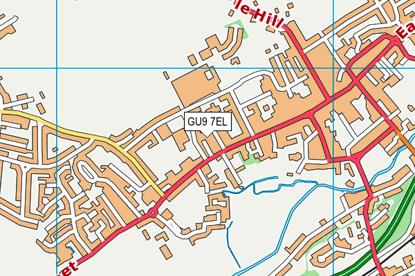 GU9 7EL map - OS VectorMap District (Ordnance Survey) GU9 7EL map - OS VectorMap District (Ordnance Survey)