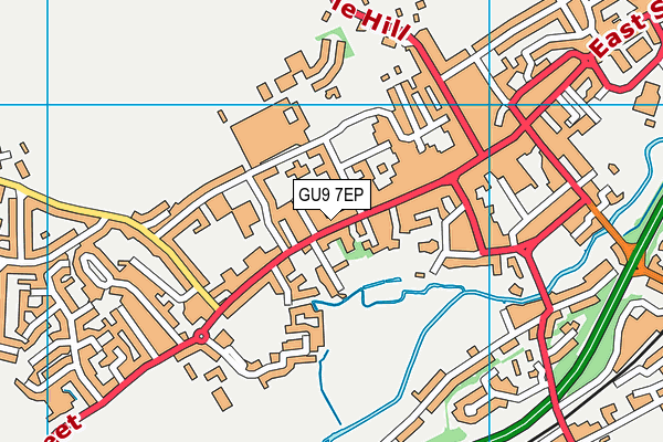 GU9 7EP map - OS VectorMap District (Ordnance Survey) GU9 7EP map - OS VectorMap District (Ordnance Survey)