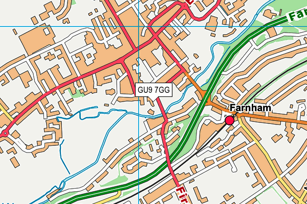 GU9 7GG map - OS VectorMap District (Ordnance Survey) GU9 7GG map - OS VectorMap District (Ordnance Survey)
