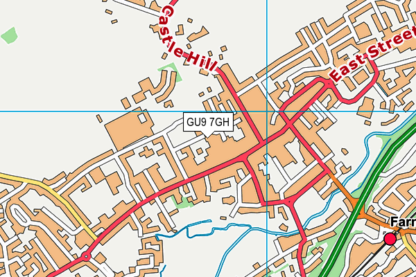 GU9 7GH map - OS VectorMap District (Ordnance Survey) GU9 7GH map - OS VectorMap District (Ordnance Survey)