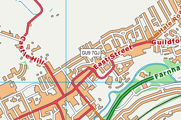 GU9 7GJ map - OS VectorMap District (Ordnance Survey) GU9 7GJ map - OS VectorMap District (Ordnance Survey)