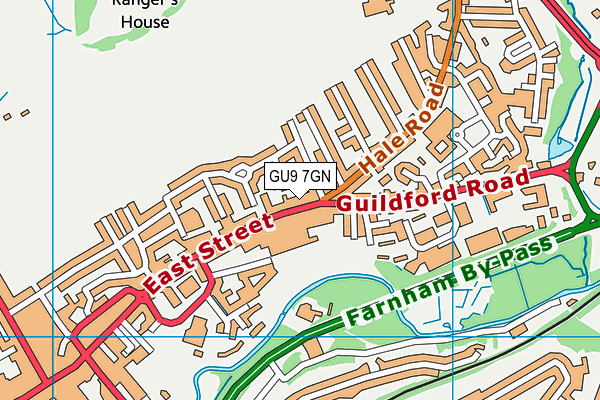 GU9 7GN map - OS VectorMap District (Ordnance Survey) GU9 7GN map - OS VectorMap District (Ordnance Survey)