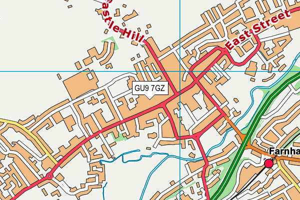 GU9 7GZ map - OS VectorMap District (Ordnance Survey) GU9 7GZ map - OS VectorMap District (Ordnance Survey)