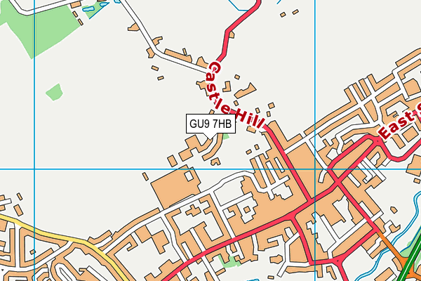 GU9 7HB map - OS VectorMap District (Ordnance Survey) GU9 7HB map - OS VectorMap District (Ordnance Survey)