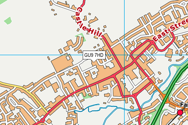 GU9 7HD map - OS VectorMap District (Ordnance Survey) GU9 7HD map - OS VectorMap District (Ordnance Survey)