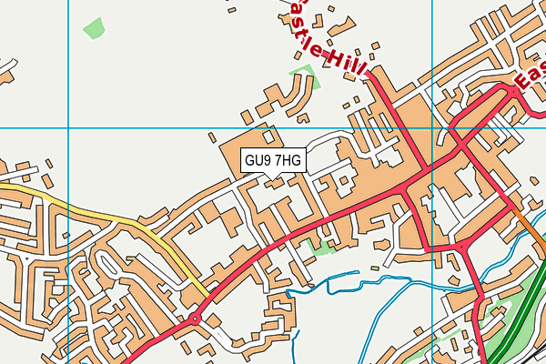 GU9 7HG map - OS VectorMap District (Ordnance Survey) GU9 7HG map - OS VectorMap District (Ordnance Survey)