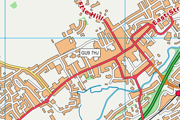 GU9 7HJ map - OS VectorMap District (Ordnance Survey) GU9 7HJ map - OS VectorMap District (Ordnance Survey)