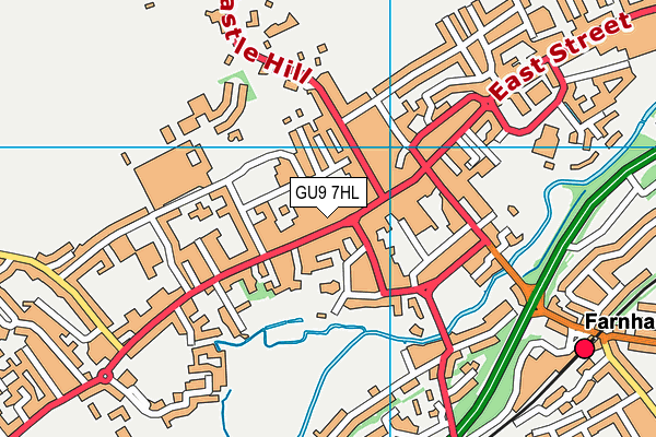 GU9 7HL map - OS VectorMap District (Ordnance Survey) GU9 7HL map - OS VectorMap District (Ordnance Survey)