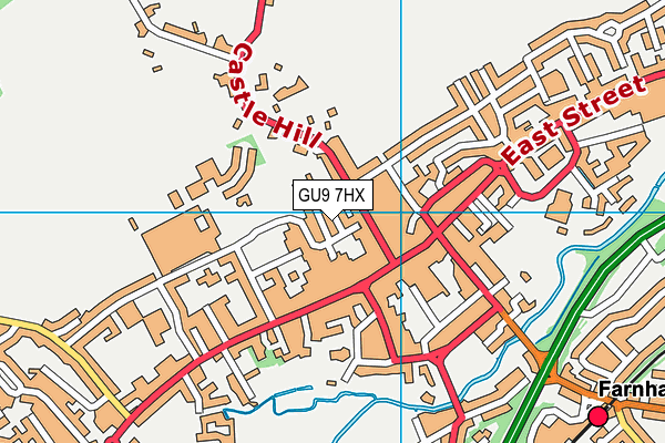 GU9 7HX map - OS VectorMap District (Ordnance Survey) GU9 7HX map - OS VectorMap District (Ordnance Survey)