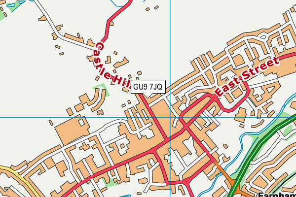 GU9 7JQ map - OS VectorMap District (Ordnance Survey) GU9 7JQ map - OS VectorMap District (Ordnance Survey)