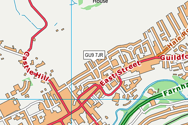 GU9 7JR map - OS VectorMap District (Ordnance Survey) GU9 7JR map - OS VectorMap District (Ordnance Survey)