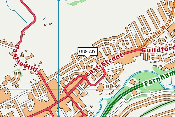 GU9 7JY map - OS VectorMap District (Ordnance Survey) GU9 7JY map - OS VectorMap District (Ordnance Survey)