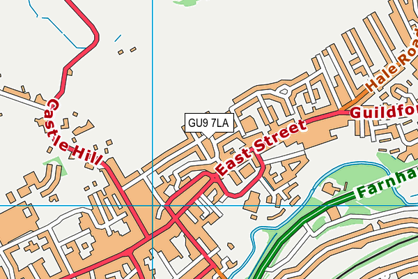 GU9 7LA map - OS VectorMap District (Ordnance Survey) GU9 7LA map - OS VectorMap District (Ordnance Survey)
