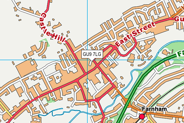 GU9 7LG map - OS VectorMap District (Ordnance Survey) GU9 7LG map - OS VectorMap District (Ordnance Survey)