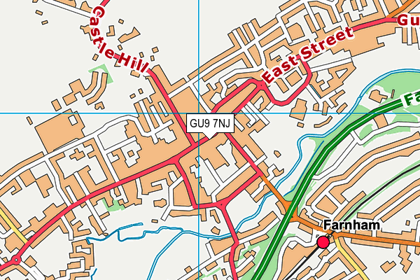 GU9 7NJ map - OS VectorMap District (Ordnance Survey) GU9 7NJ map - OS VectorMap District (Ordnance Survey)