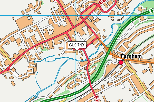 GU9 7NX map - OS VectorMap District (Ordnance Survey) GU9 7NX map - OS VectorMap District (Ordnance Survey)