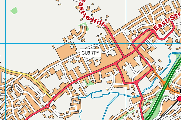 GU9 7PY map - OS VectorMap District (Ordnance Survey) GU9 7PY map - OS VectorMap District (Ordnance Survey)