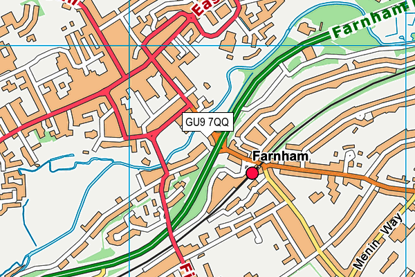 GU9 7QQ map - OS VectorMap District (Ordnance Survey) GU9 7QQ map - OS VectorMap District (Ordnance Survey)