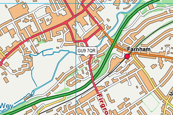 GU9 7QR map - OS VectorMap District (Ordnance Survey) GU9 7QR map - OS VectorMap District (Ordnance Survey)