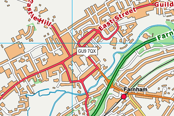 GU9 7QX map - OS VectorMap District (Ordnance Survey) GU9 7QX map - OS VectorMap District (Ordnance Survey)