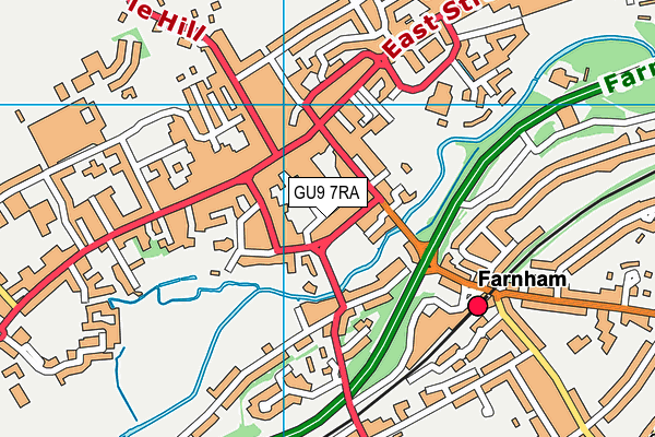 GU9 7RA map - OS VectorMap District (Ordnance Survey) GU9 7RA map - OS VectorMap District (Ordnance Survey)