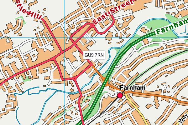 GU9 7RN map - OS VectorMap District (Ordnance Survey) GU9 7RN map - OS VectorMap District (Ordnance Survey)