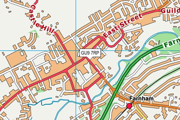 GU9 7RP map - OS VectorMap District (Ordnance Survey) GU9 7RP map - OS VectorMap District (Ordnance Survey)