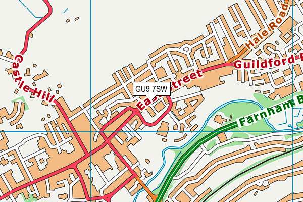 GU9 7SW map - OS VectorMap District (Ordnance Survey) GU9 7SW map - OS VectorMap District (Ordnance Survey)