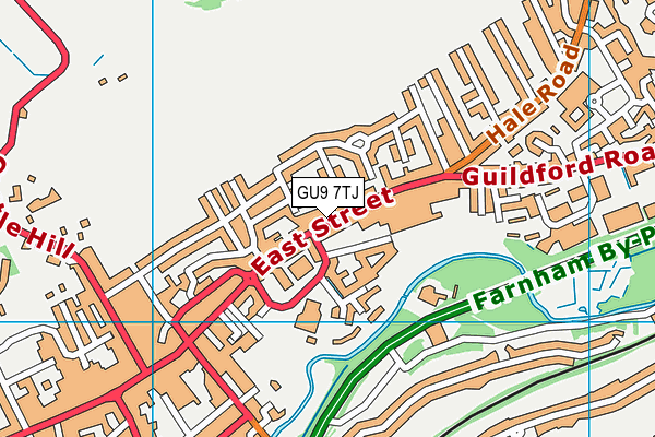 GU9 7TJ map - OS VectorMap District (Ordnance Survey) GU9 7TJ map - OS VectorMap District (Ordnance Survey)