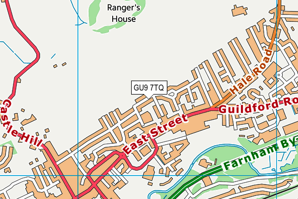 GU9 7TQ map - OS VectorMap District (Ordnance Survey) GU9 7TQ map - OS VectorMap District (Ordnance Survey)