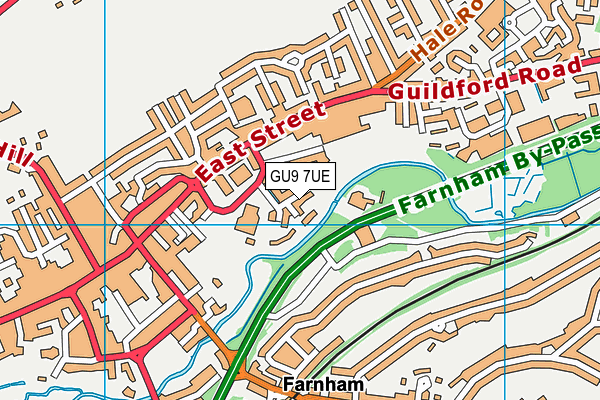 GU9 7UE map - OS VectorMap District (Ordnance Survey) GU9 7UE map - OS VectorMap District (Ordnance Survey)