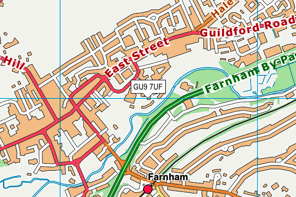 GU9 7UF map - OS VectorMap District (Ordnance Survey) GU9 7UF map - OS VectorMap District (Ordnance Survey)