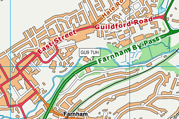 GU9 7UH map - OS VectorMap District (Ordnance Survey) GU9 7UH map - OS VectorMap District (Ordnance Survey)