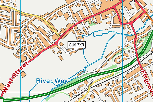 GU9 7XR map - OS VectorMap District (Ordnance Survey) GU9 7XR map - OS VectorMap District (Ordnance Survey)