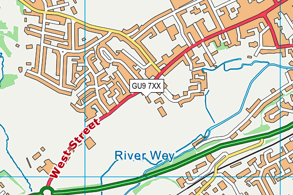GU9 7XX map - OS VectorMap District (Ordnance Survey) GU9 7XX map - OS VectorMap District (Ordnance Survey)