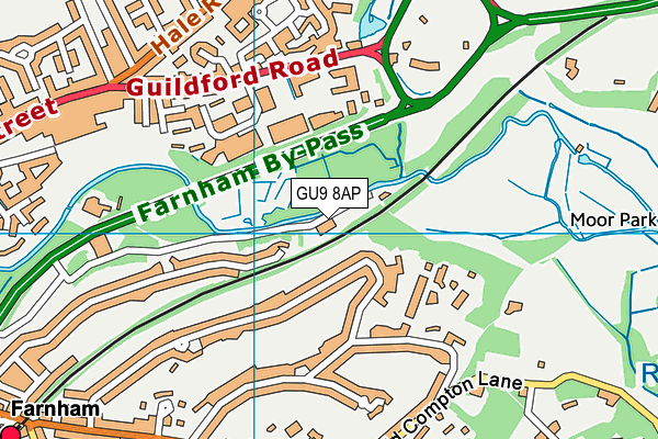 GU9 8AP map - OS VectorMap District (Ordnance Survey) GU9 8AP map - OS VectorMap District (Ordnance Survey)