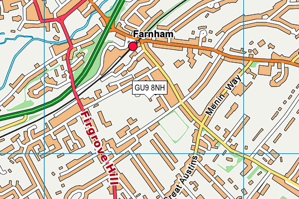 GU9 8NH map - OS VectorMap District (Ordnance Survey)