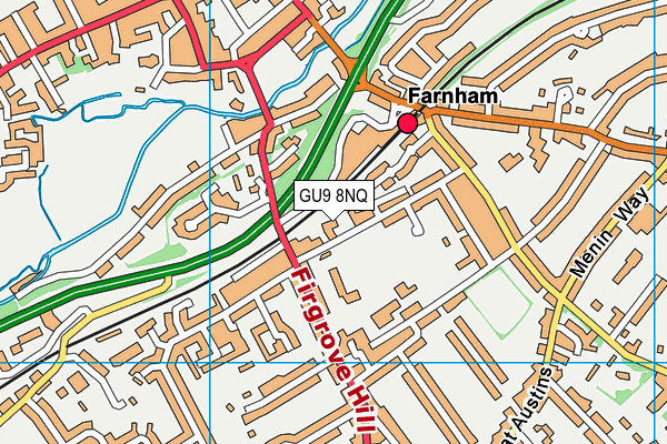 GU9 8NQ map - OS VectorMap District (Ordnance Survey) GU9 8NQ map - OS VectorMap District (Ordnance Survey)