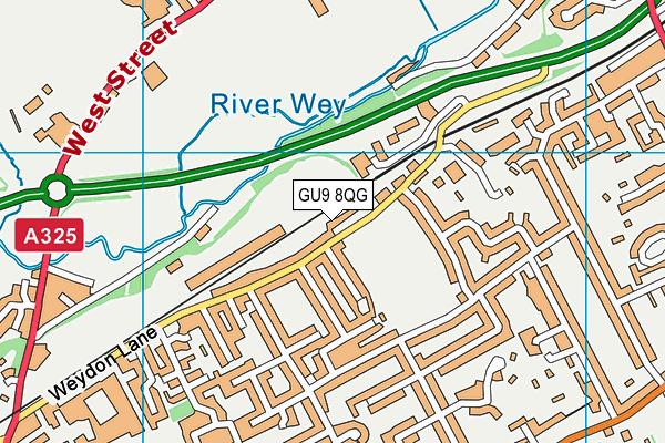 GU9 8QG map - OS VectorMap District (Ordnance Survey) GU9 8QG map - OS VectorMap District (Ordnance Survey)