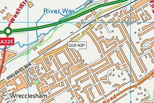 GU9 8QP map - OS VectorMap District (Ordnance Survey) GU9 8QP map - OS VectorMap District (Ordnance Survey)