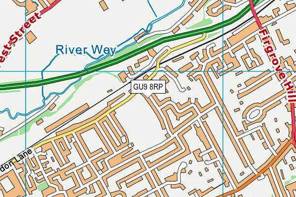 GU9 8RP map - OS VectorMap District (Ordnance Survey) GU9 8RP map - OS VectorMap District (Ordnance Survey)